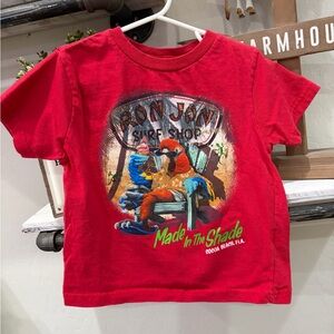 Ron Jon Red Kids T-Shirt with Surf Shop Graphic